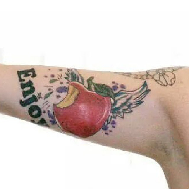 White Criminal Tattoo - Demon Shoulder