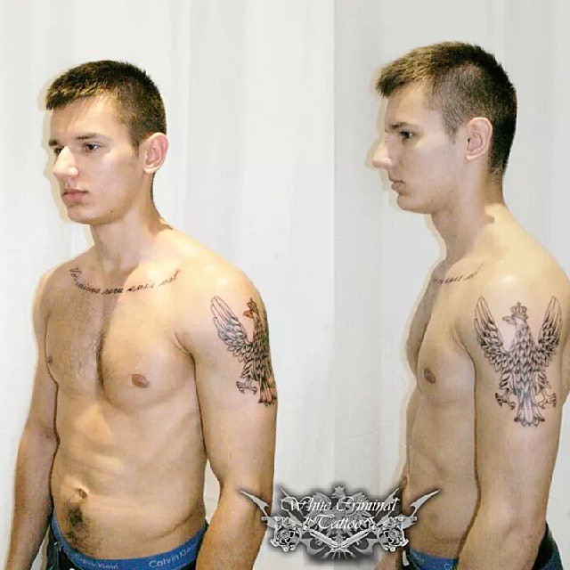 White Criminal Tattoo - Pop Art Portrait