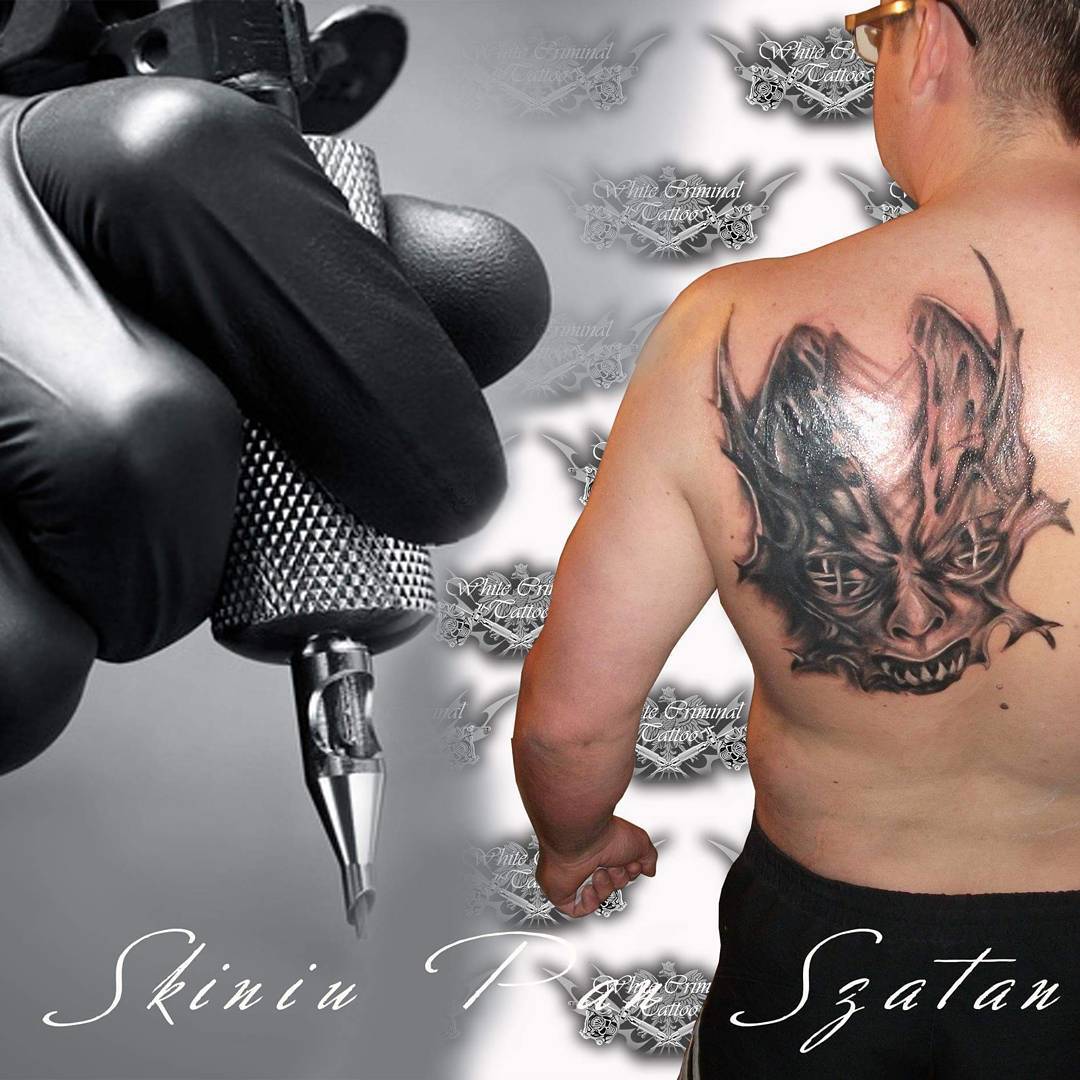 White Criminal Tattoo - Eagle Banner