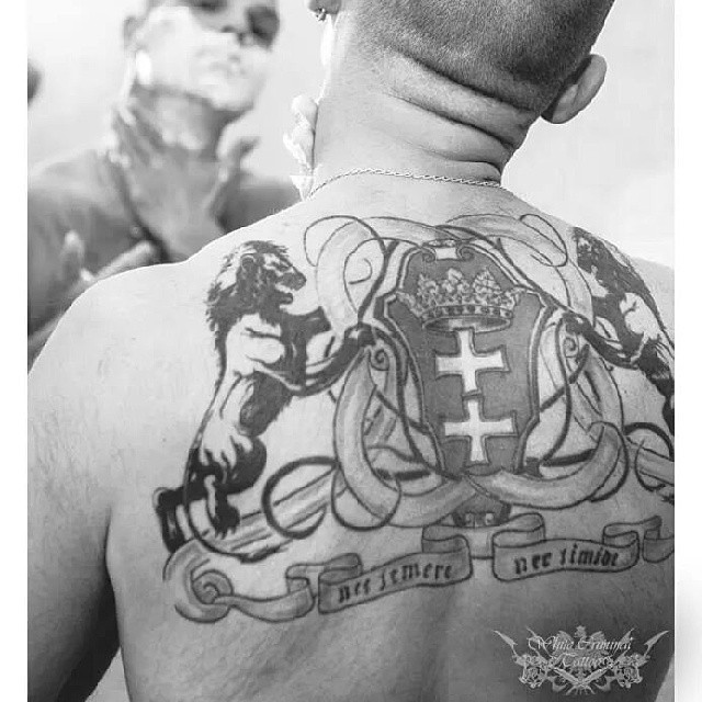 White Criminal Tattoo - Eagle Chest